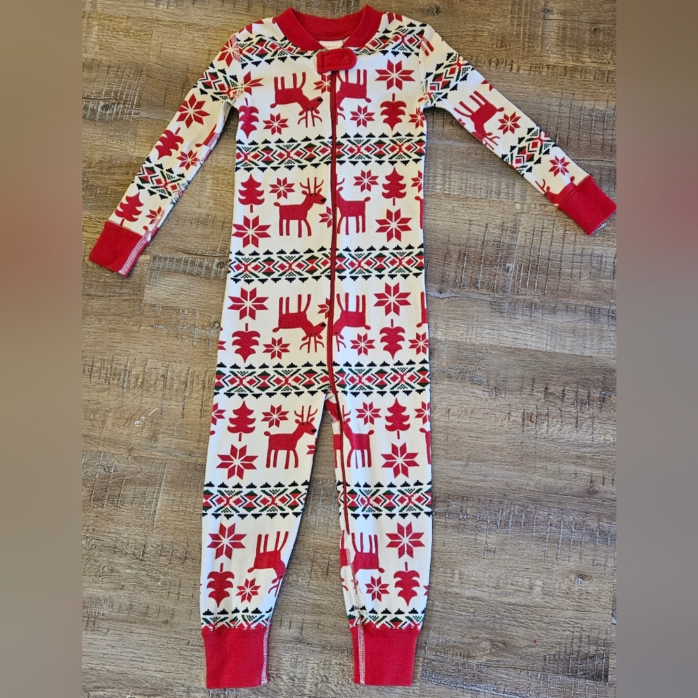 Hanna Andersson Christmas Pajamas Onsie 3T